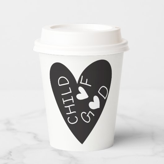 Child of God Black Heart Pappbecher (Vorderseite)