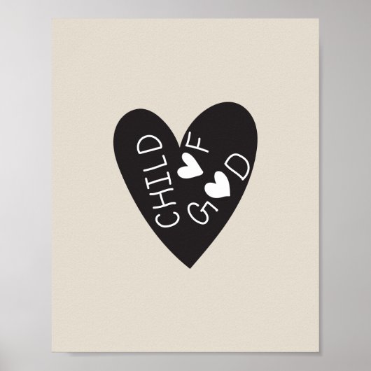 Child of God Black Heart Poster (Vorne)