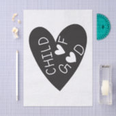 Child of God Black Heart Seidenpapier (Handwerk)