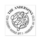 Child Of God Christian Bible Return Address Permastempel (Design)