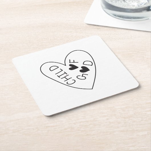 Child of God Rechteckiger Pappuntersetzer (angewinkelt)