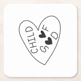 Child of God Rechteckiger Pappuntersetzer