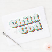 Child of God Vintage Christian Inspirational Rechteckiger Aufkleber (Umschlag)