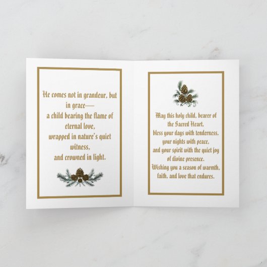 Child of the Sacred Flame Folded Greeting Card Karte (Innenseite)