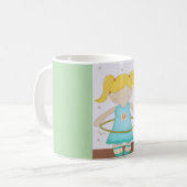 Child playing with a hula hoop kaffeetasse (Vorderseite Links)