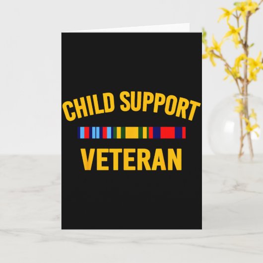 Child Suprt Veteran Shirts Patriots Veteran Flag Karte (Gelbe Blume)