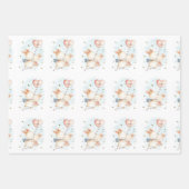 Child Valentine Bunny Heart Ballons Geschenkpapier Set (Vorderseite)