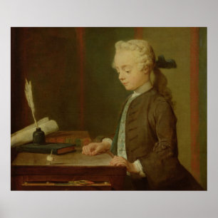 Child with a Teetotum, 1738 Poster