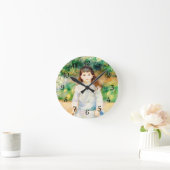 Child with a whip  Auguste  Renoir   Runde Wanduhr (Zuhause)