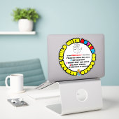 Child with Autism on Board Car Decal Sticker (Laptop auf Schreibtisch)