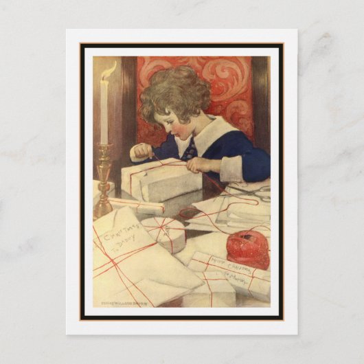 Child Wrapping Präsentationen von Jessie Willcox S Postkarte (Vorderseite)