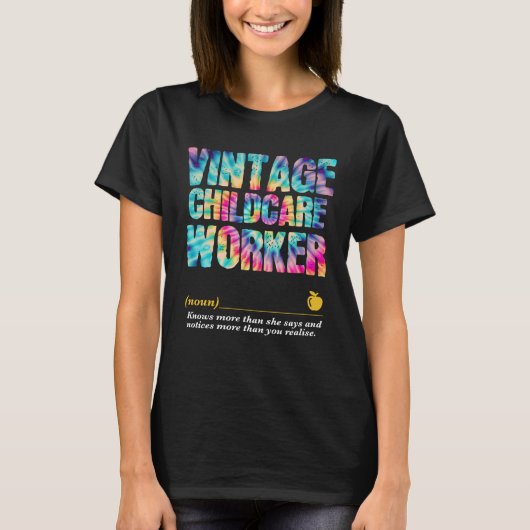 Childcare Worker Appreciation Week Back to School  T-Shirt (Vorderseite)