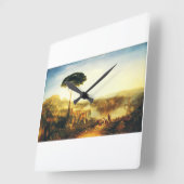 Childe Harold-Pilgerreise von Joseph Turner Quadratische Wanduhr (Winkel)