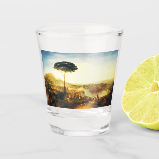 Childe Harold-Pilgerreise von Joseph Turner Schnapsglas (Vorderseite)