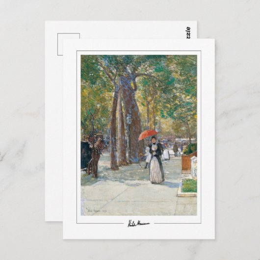 Childe Hassam #241-2 - Fine Art Postcard Postkarte (Vorne/Hinten)