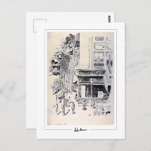 Childe Hassam #341-2 - Fine Art Postcard Postkarte (Vorne/Hinten)