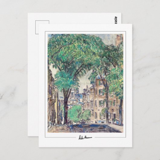 Childe Hassam #375 - Fine Art Postcard Postkarte (Vorne/Hinten)