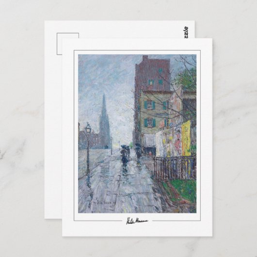 Childe Hassam #378-2 - Fine Art Postcard Postkarte (Vorne/Hinten)