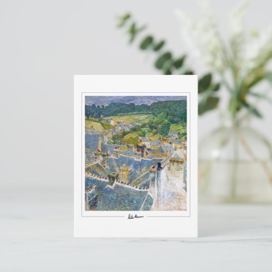 Childe Hassam #402-2 - Fine Art Postcard Postkarte (Stehend Vorderseite)