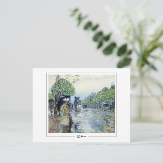 Childe Hassam #448-2 - Fine Art Postcard Postkarte (Stehend Vorderseite)