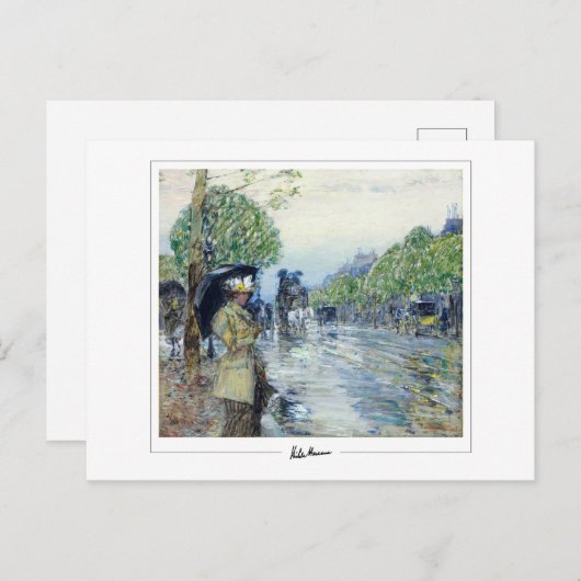 Childe Hassam #448-2 - Fine Art Postcard Postkarte (Vorne/Hinten)