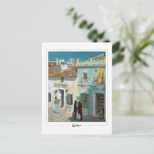 Childe Hassam #450-2 - Fine Art Postcard Postkarte (Stehend Vorderseite)