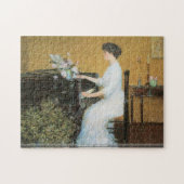 Childe Hassam - am Klavierpuzzlespiel Puzzle (Horizontal)