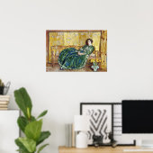 Childe Hassam April (Das grüne Gewand) Poster (Heimbüro)