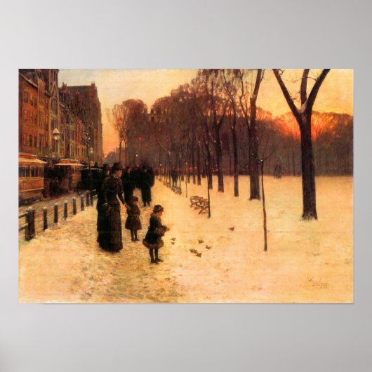 Childe Hassam - Boston im Alltag Poster (Vorne)