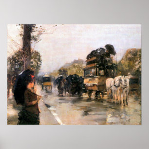 Childe Hassam - Champs Elysees Paris Poster
