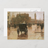 Childe Hassam - Columbus Avenue Postkarte (Vorne/Hinten)