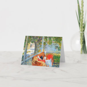 Childe Hassam - Couch und Veranda bei Cos Cob Karte