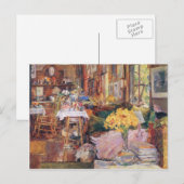Childe Hassam - Das Zimmer der Blume Postkarte (Vorne/Hinten)