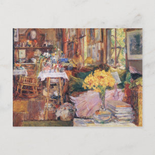 Childe Hassam - Das Zimmer der Blume Postkarte