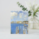 Childe Hassam - Der Binnenhafen von Gloucester Postkarte (Stehend Vorderseite)