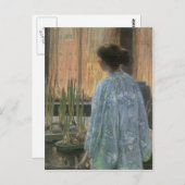 Childe Hassam - Der Tischgarten Postkarte (Vorne/Hinten)