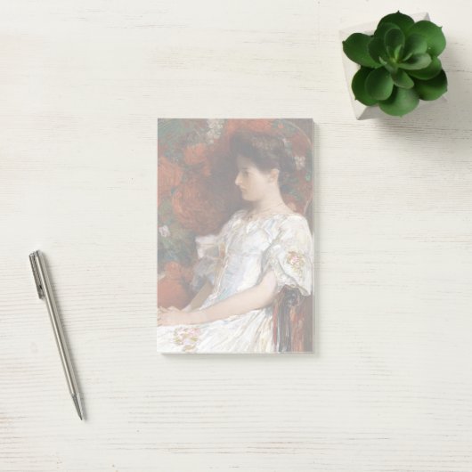 Childe Hassam der viktorianische Stuhl Post-it Klebezettel (Büro)