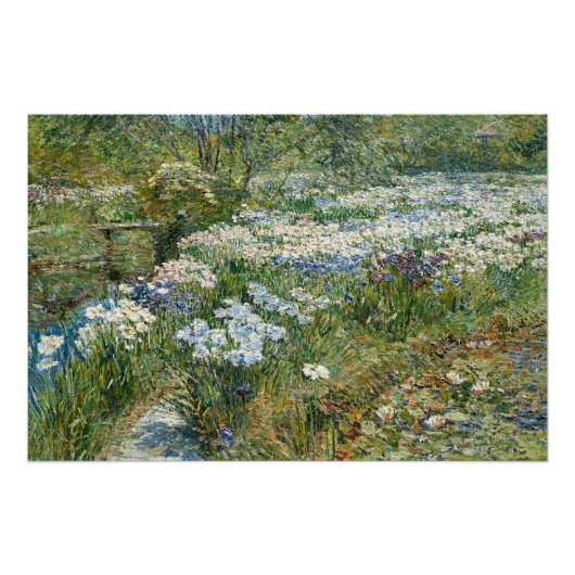 Childe Hassam - Der Wassergarten Poster (Vorderseite)