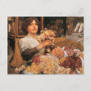 Childe Hassam - Die Rose Girls Postkarte