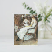 Childe Hassam - Frau Hassam und ihre Schwester Postkarte (Stehend Vorderseite)