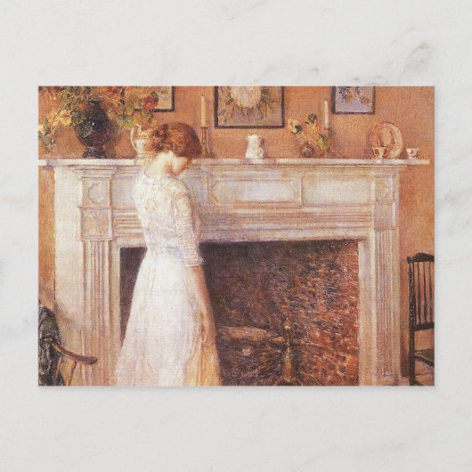 Childe Hassam - Im alten Haus Postkarte (Vorderseite)