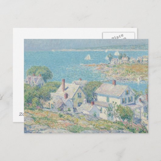 Childe Hassam - New England Headlands Postkarte (Vorne/Hinten)