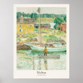 Childe Hassam Oyster Sloop, Cos Cob Art Print Poster (Vorne)