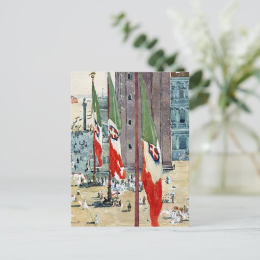 Childe Hassam Piazza di San Marco Postkarte (Stehend Vorderseite)
