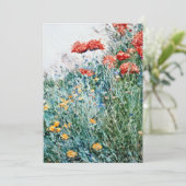 Childe Hassam - Poppies, Appledore Dankeskarte (Stehend Vorderseite)