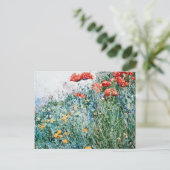 Childe Hassam - Poppies, Appledore Feiertagspostkarte (Stehend Vorderseite)