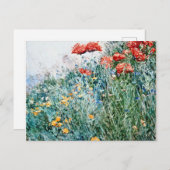 Childe Hassam - Poppies, Appledore Feiertagspostkarte (Vorne/Hinten)