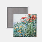 Childe Hassam - Poppies, Appledore Magnet (Vorderseite/Rückseite)