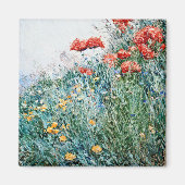 Childe Hassam - Poppies, Appledore Magnet (Vorne)