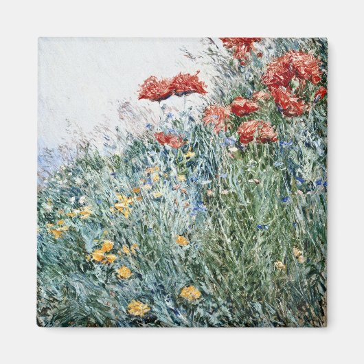 Childe Hassam - Poppies, Appledore Magnet (Vorne)